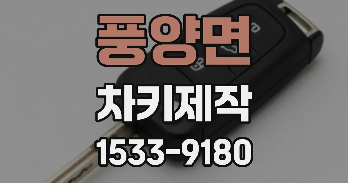 풍양면 차키제작