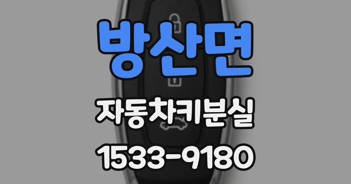 방산면 자동차키분실