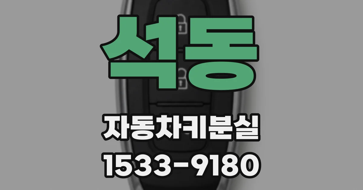 석동 자동차키분실