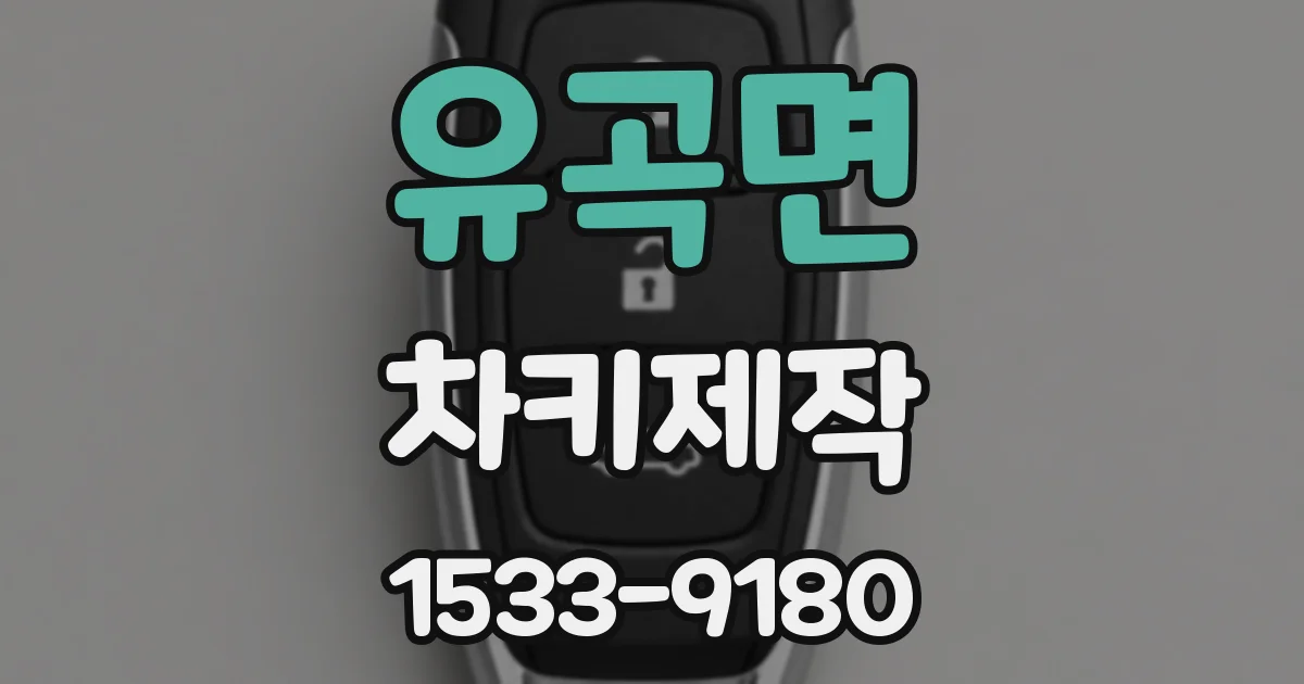 유곡면 차키제작