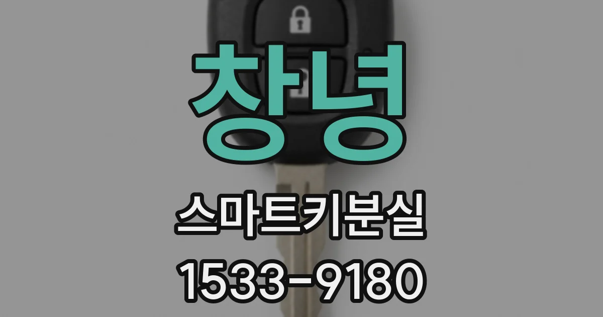 창녕 스마트키분실