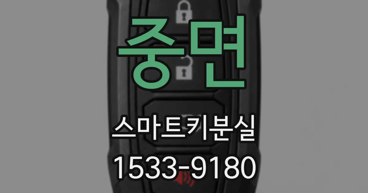 중면 스마트키분실