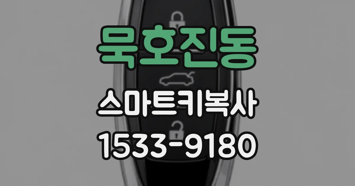 묵호진동 스마트키복사