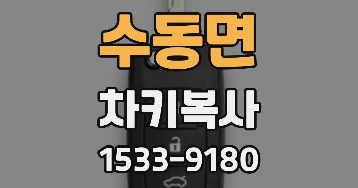 수동면 차키복사