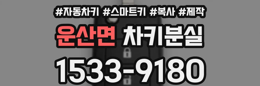 운산면 차키분실