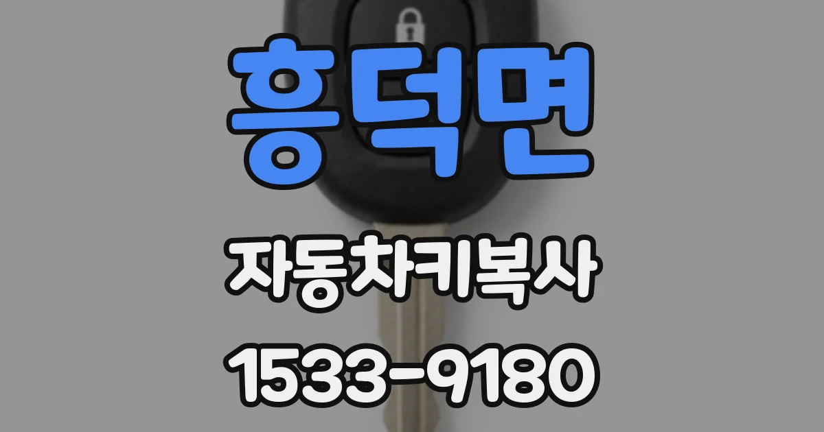 흥덕면 자동차키복사