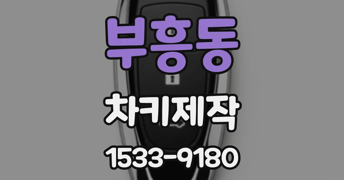 부흥동 차키제작