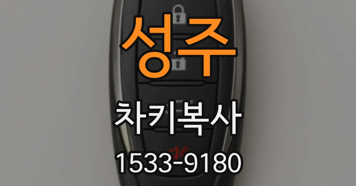 성주 차키복사