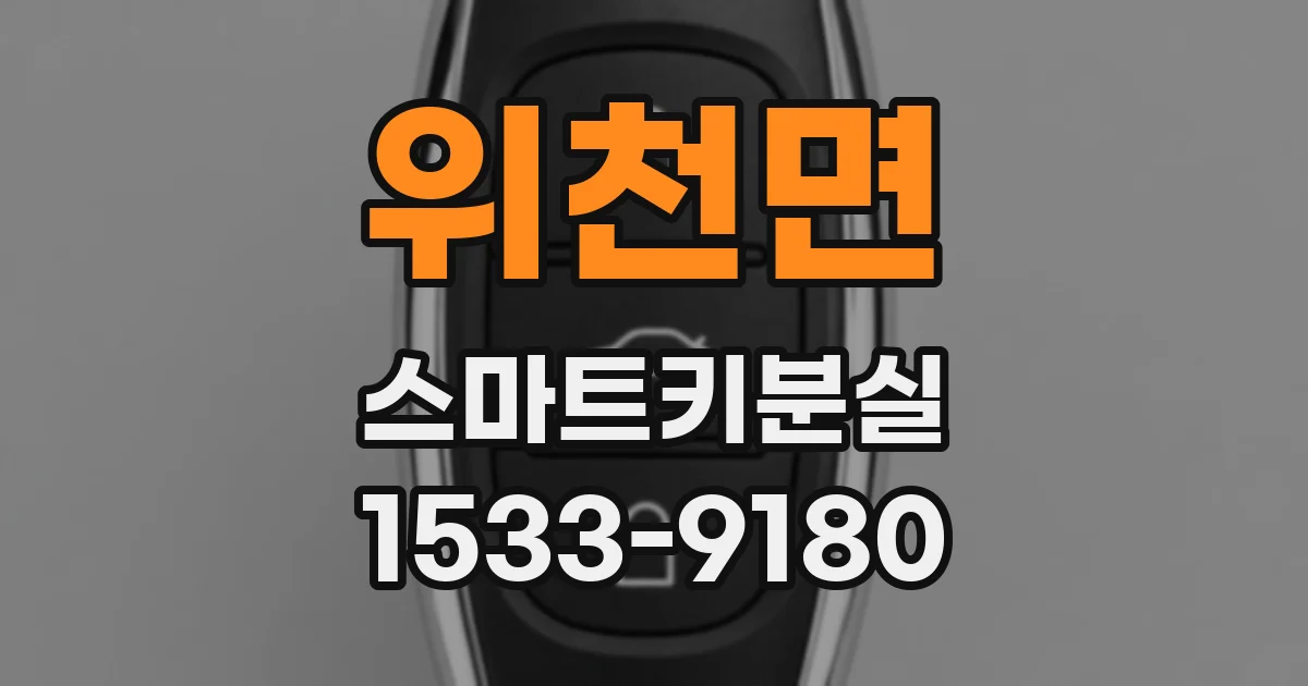 위천면 스마트키분실