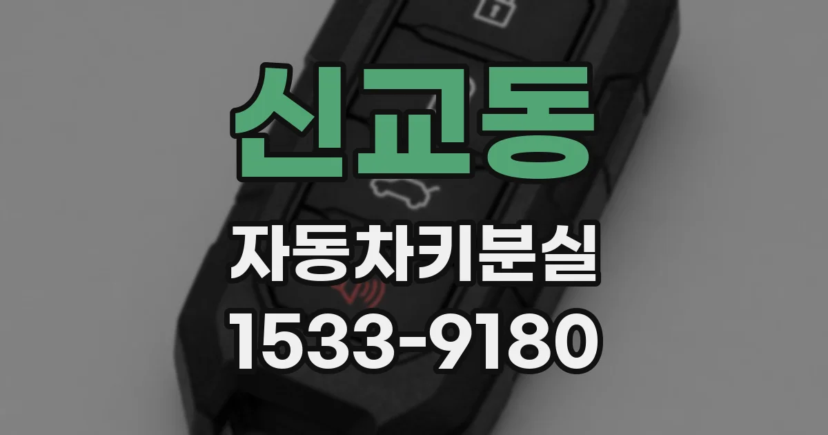 신교동 자동차키분실