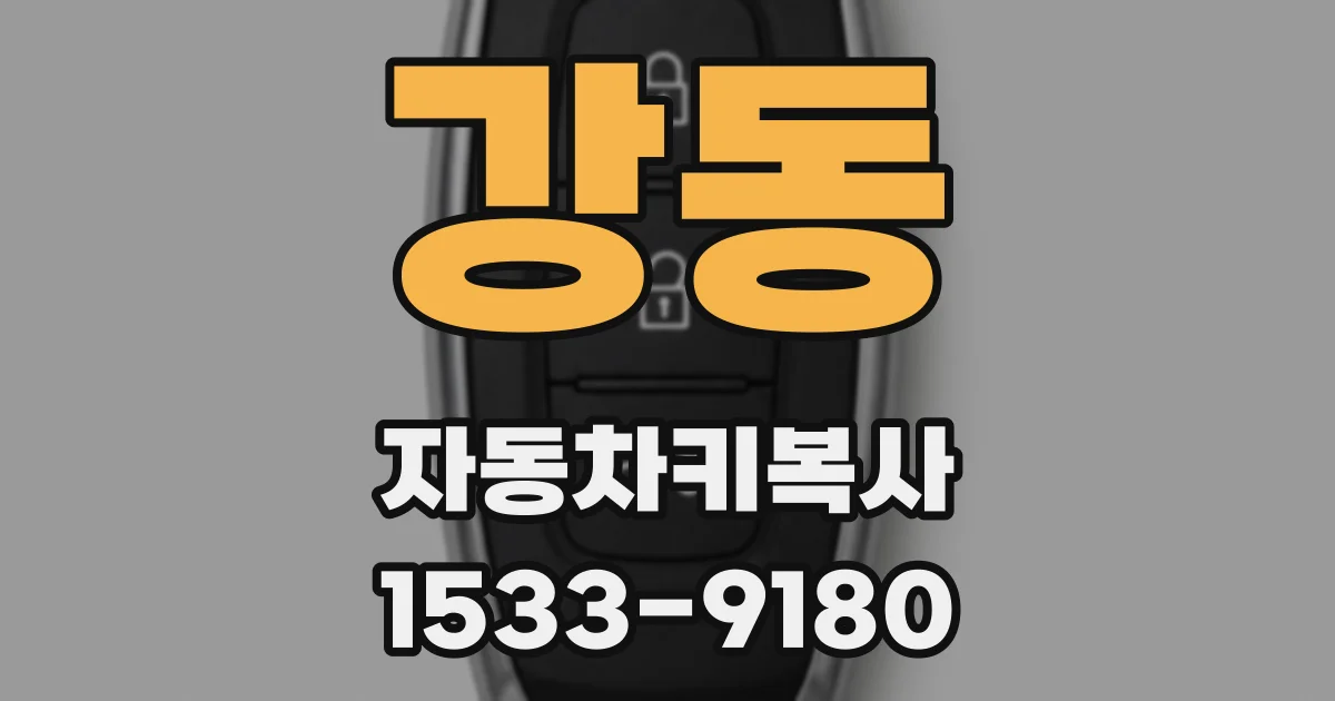 강동 자동차키복사
