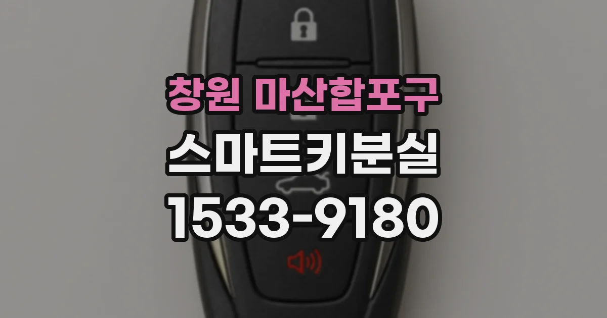 창원 마산합포구 스마트키분실