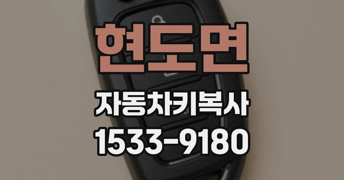 현도면 자동차키복사