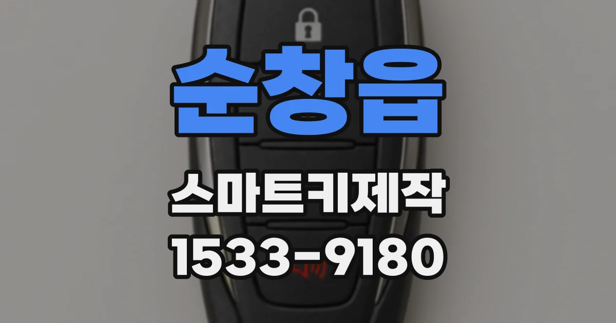 순창읍 스마트키제작