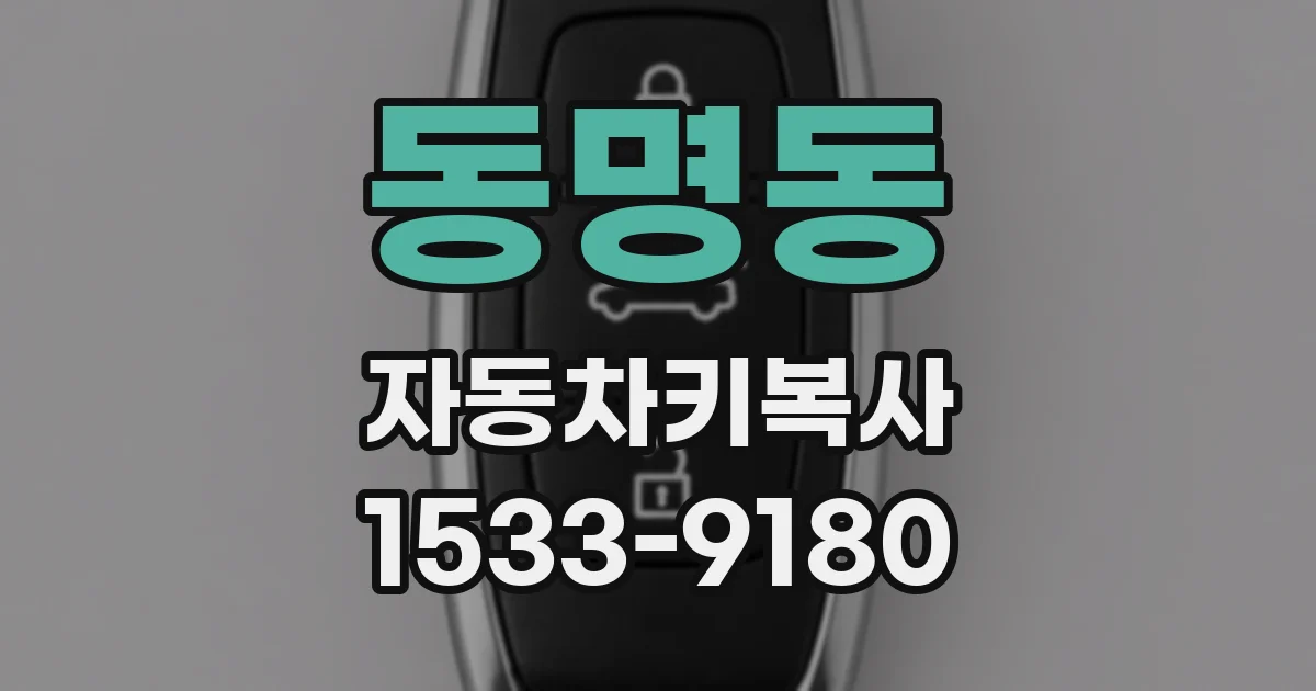 동명동 자동차키복사