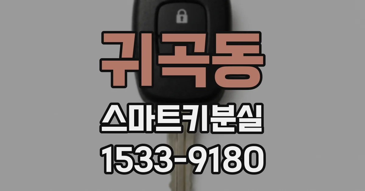 귀곡동 스마트키분실