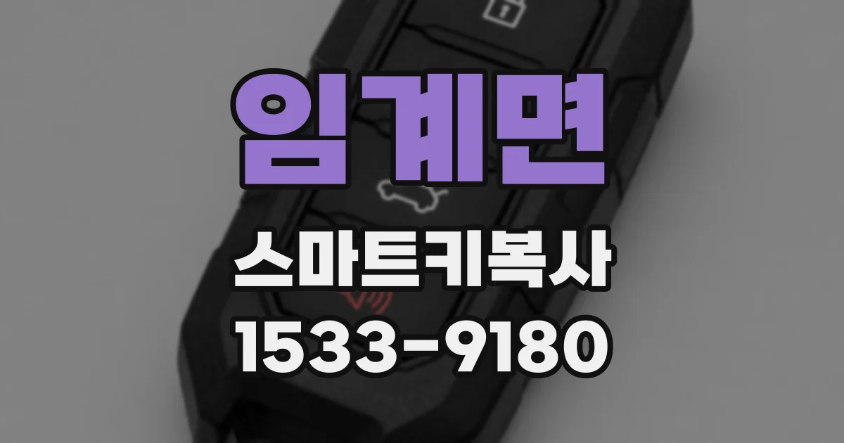 임계면 스마트키복사