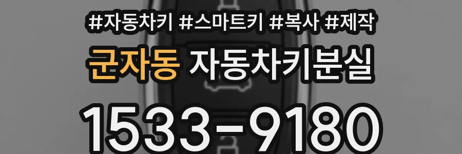 군자동 자동차키분실