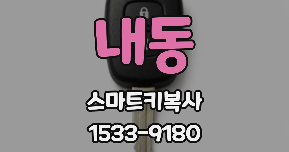 내동 스마트키복사