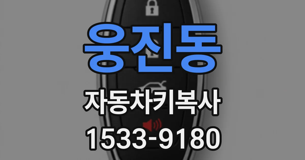 웅진동 자동차키복사