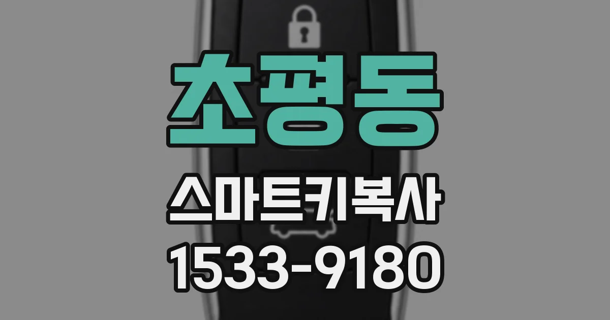 초평동 스마트키복사
