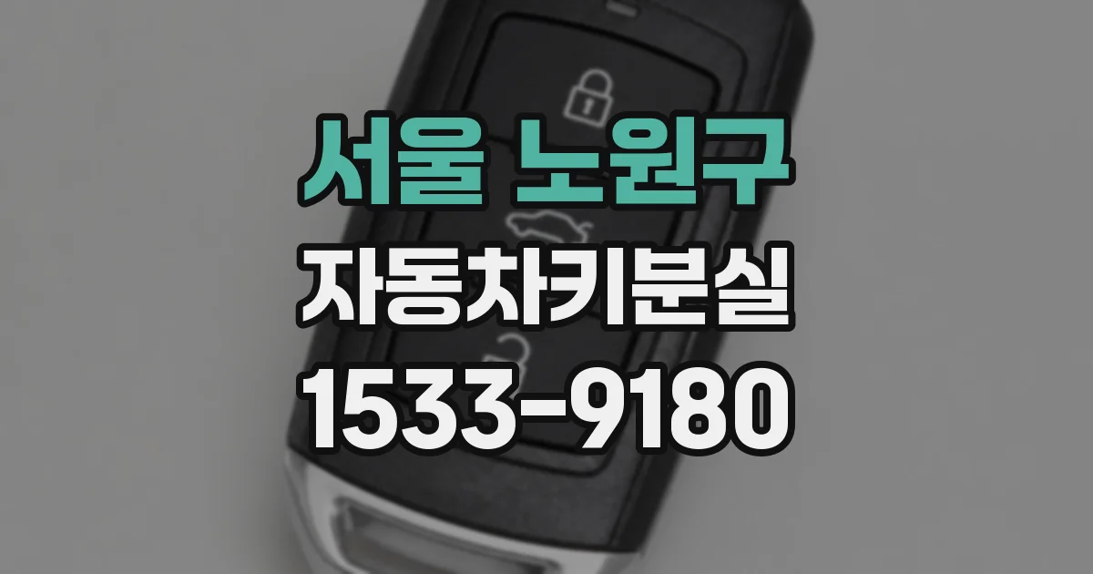 서울 노원구 자동차키분실