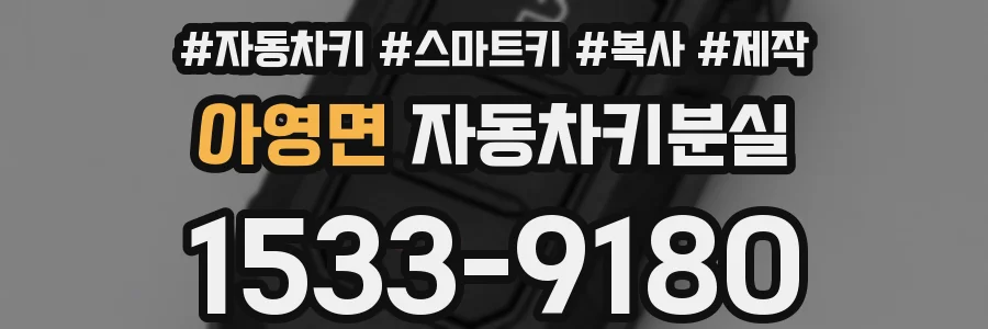 아영면 자동차키분실