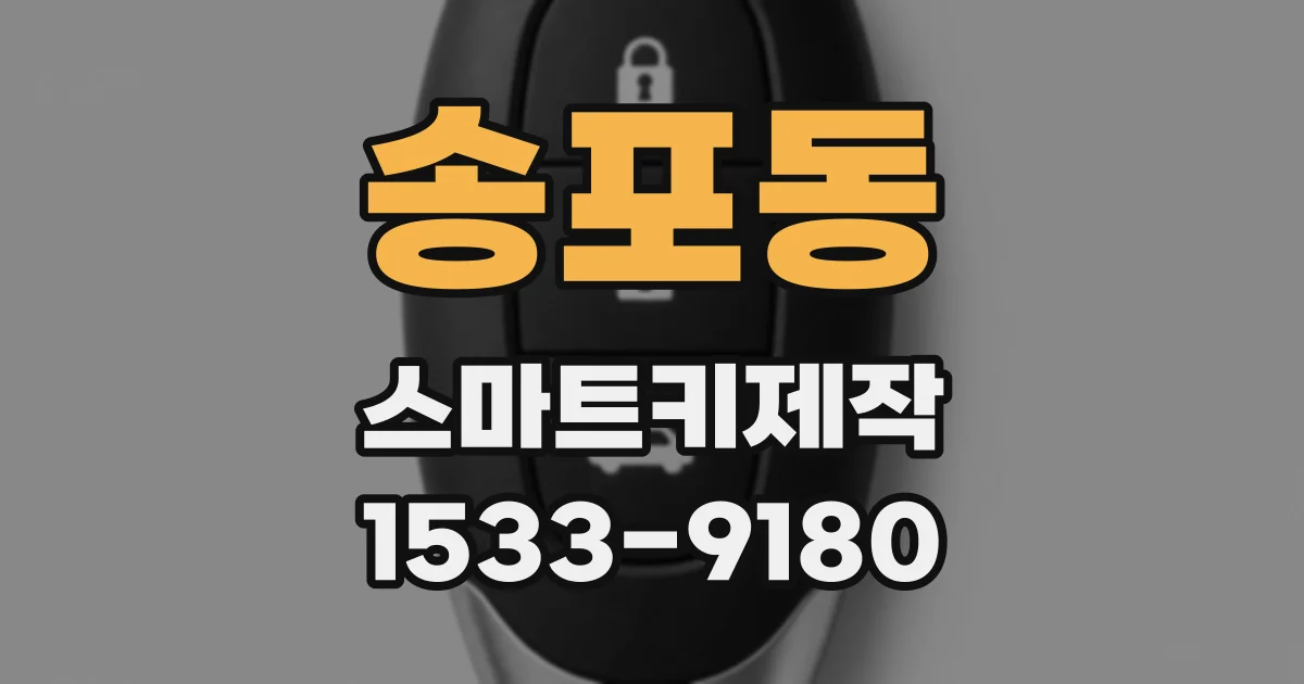 송포동 스마트키제작