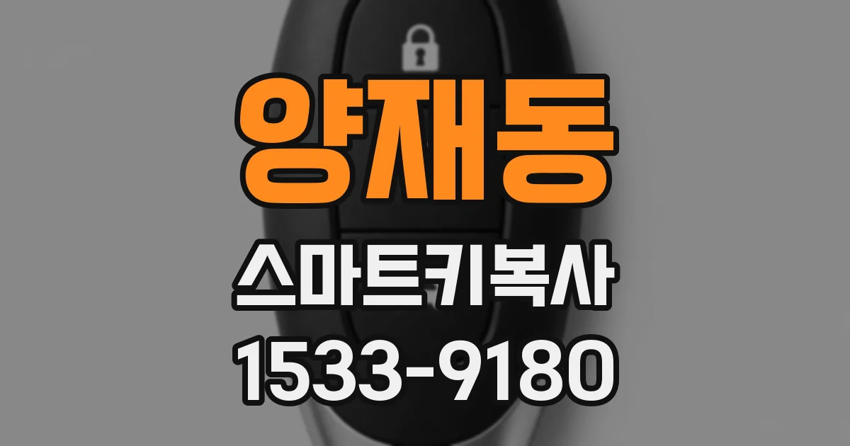 양재동 스마트키복사
