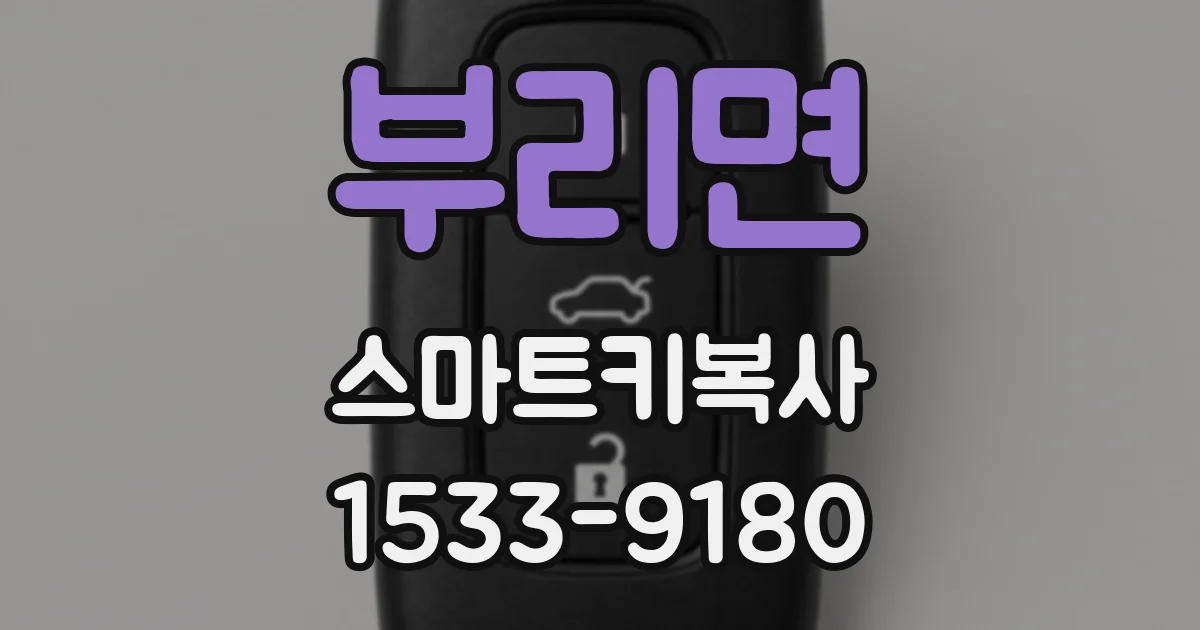 부리면 스마트키복사