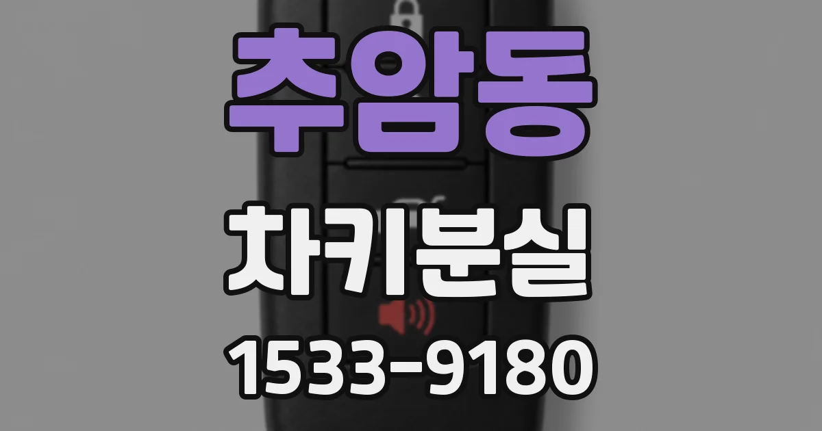 추암동 차키분실
