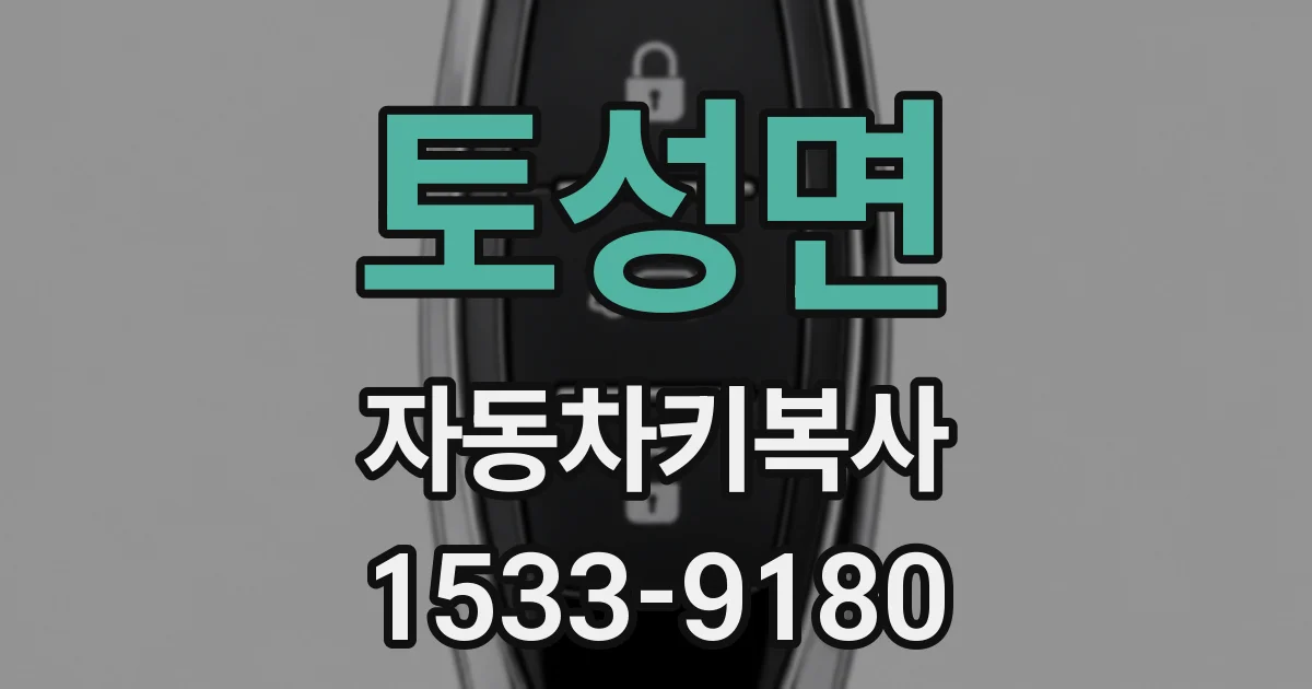 토성면 자동차키복사