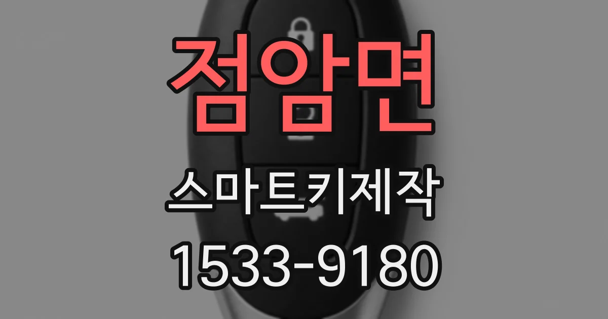 점암면 스마트키제작