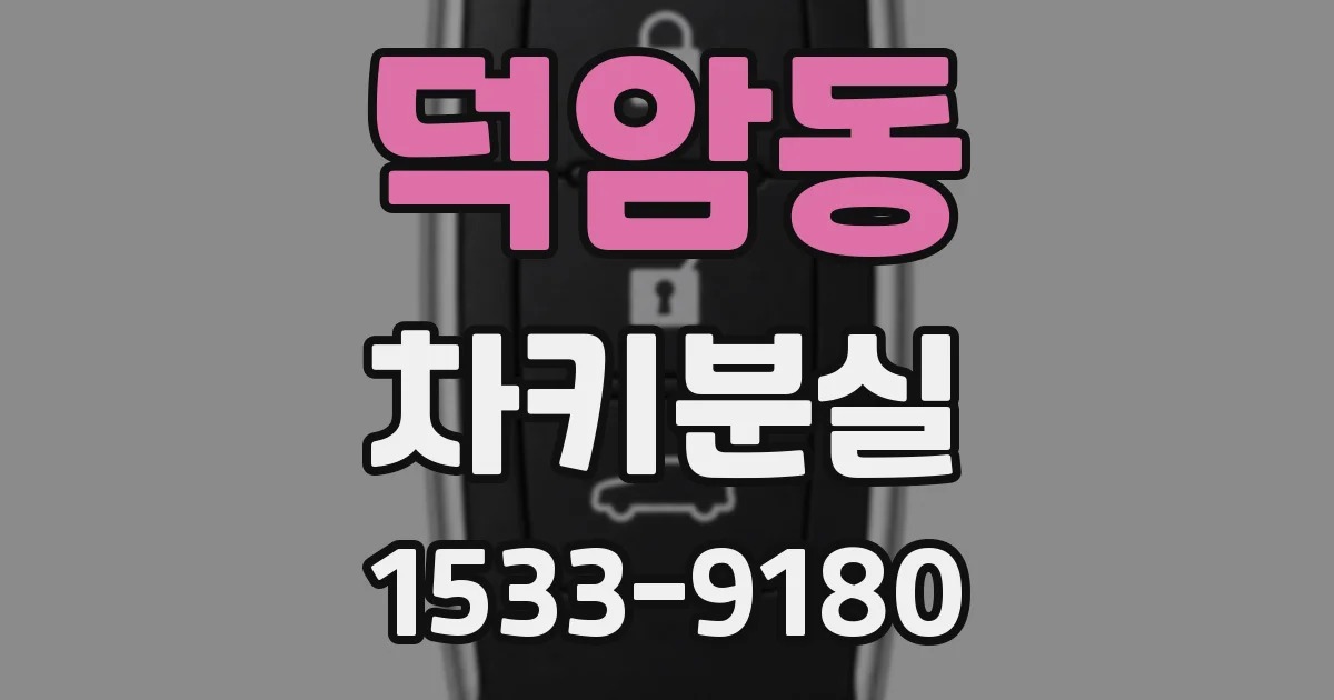 덕암동 차키분실
