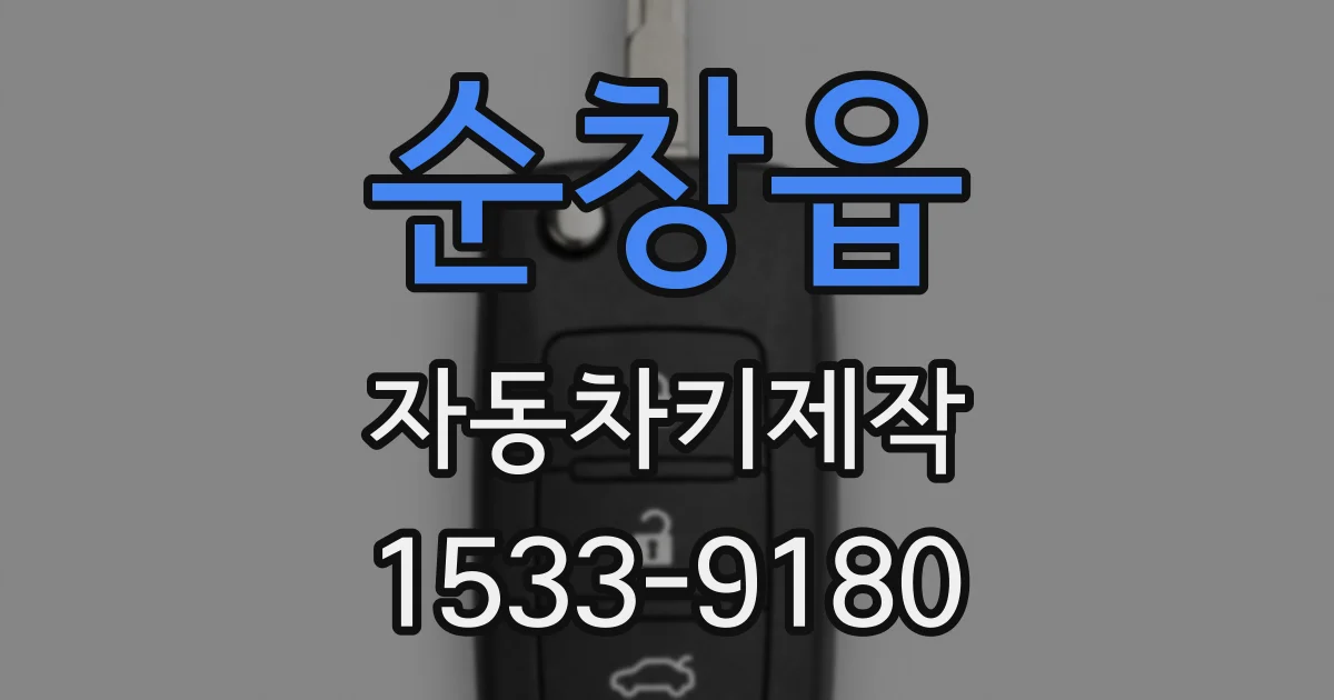 순창읍 자동차키제작
