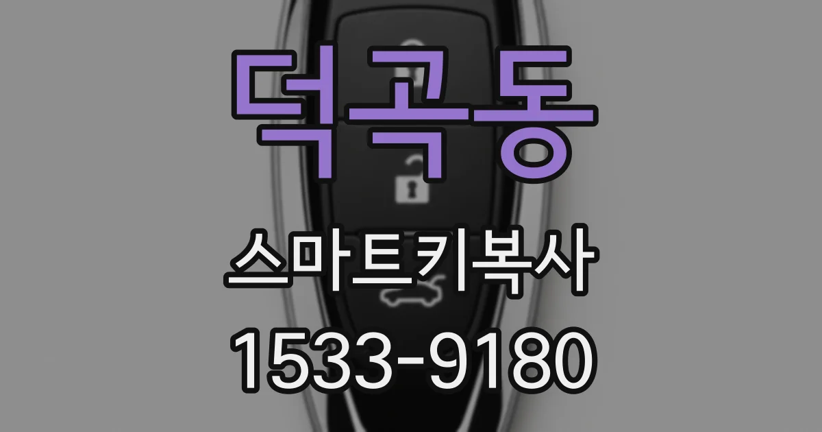 덕곡동 스마트키복사