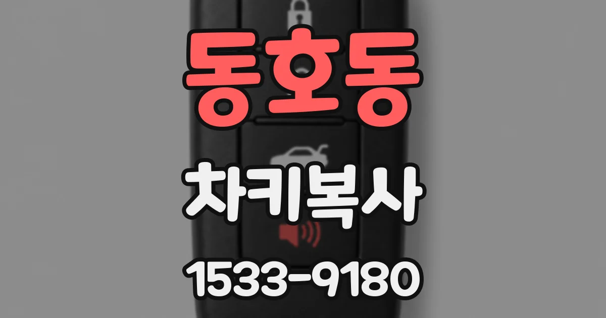 동호동 차키복사