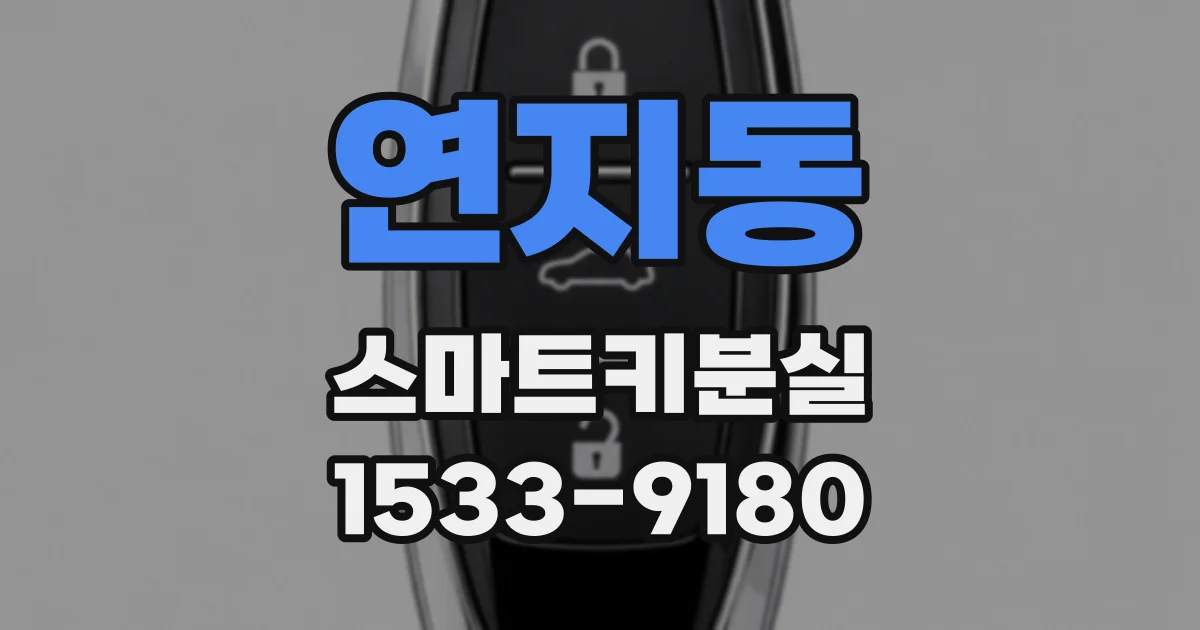 연지동 스마트키분실