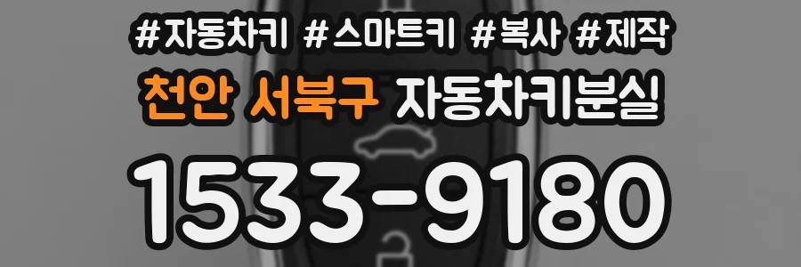 천안 서북구 자동차키분실