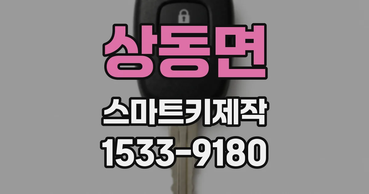 상동면 스마트키제작