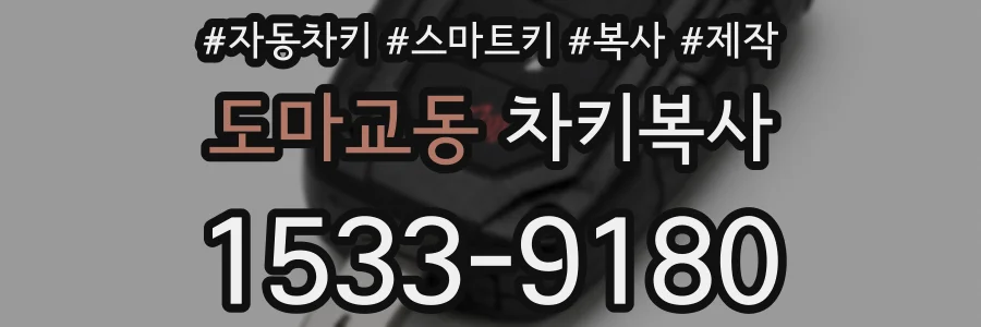 도마교동 차키복사