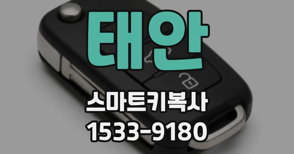 태안 스마트키복사