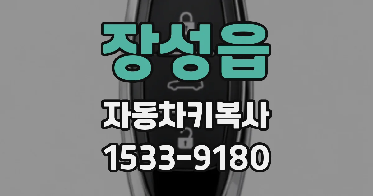 장성읍 자동차키복사