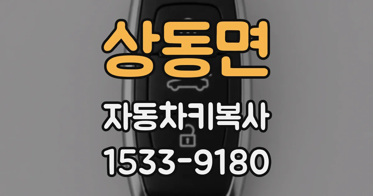 상동면 자동차키복사