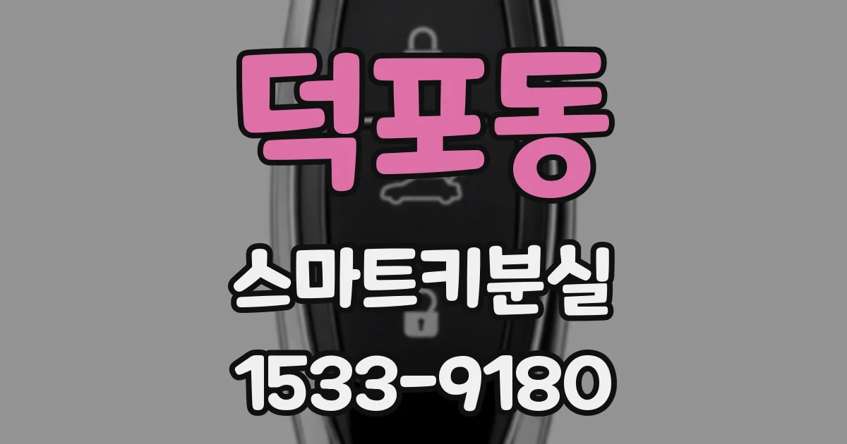 덕포동 스마트키분실