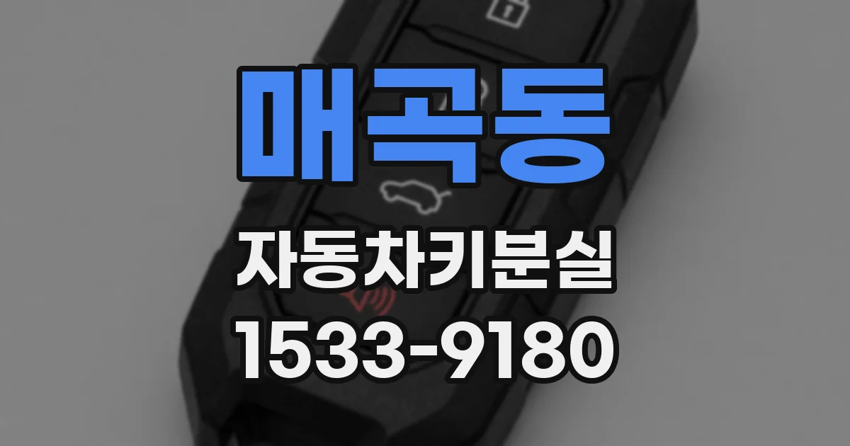 매곡동 자동차키분실