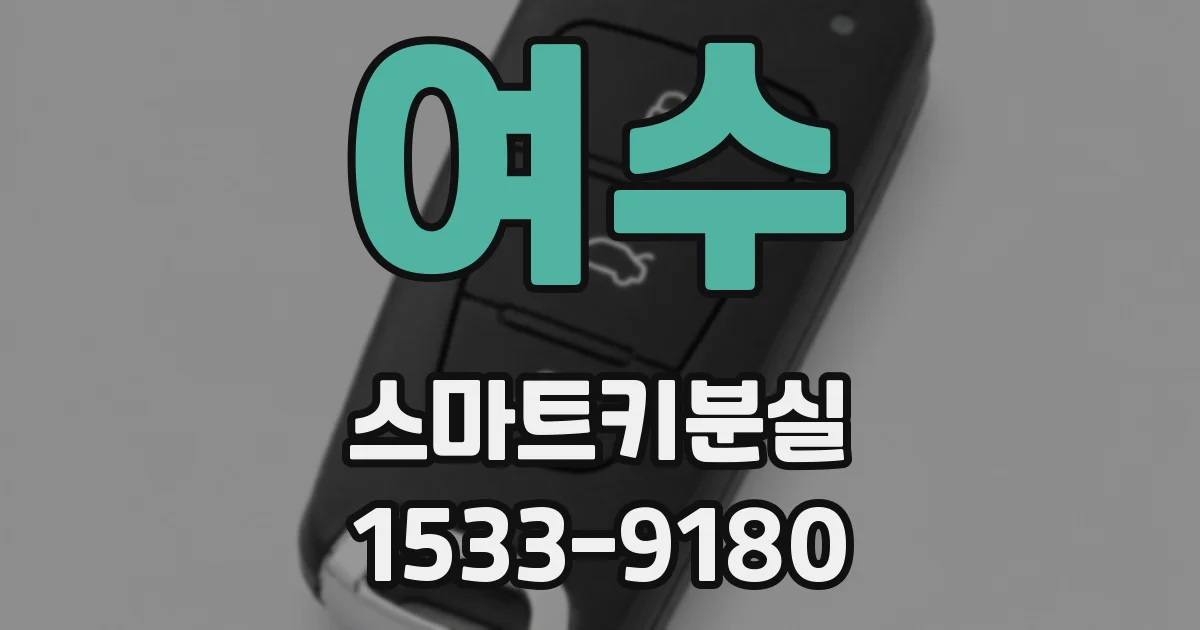 여수 스마트키분실