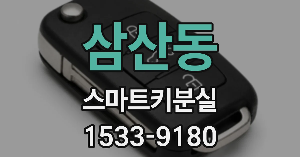 삼산동 스마트키분실