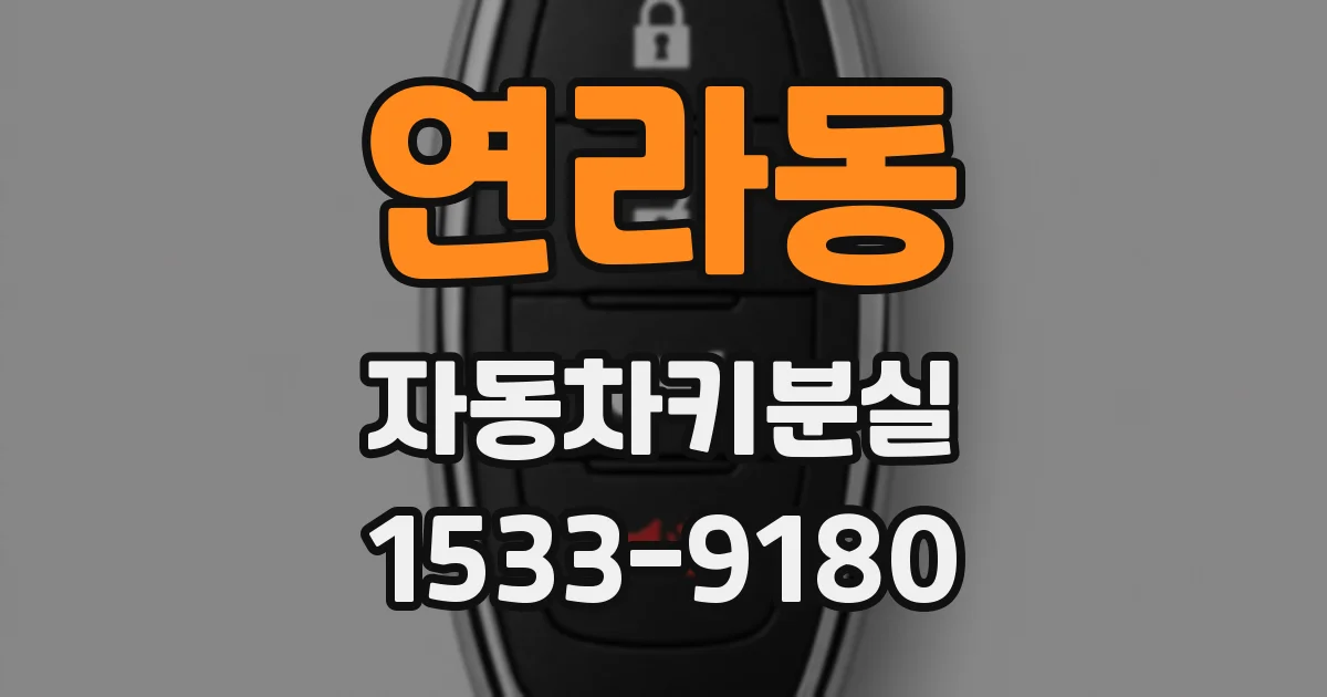 연라동 자동차키분실