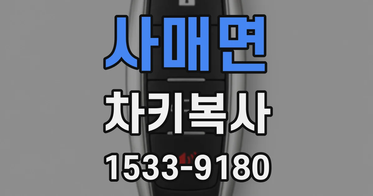 사매면 차키복사